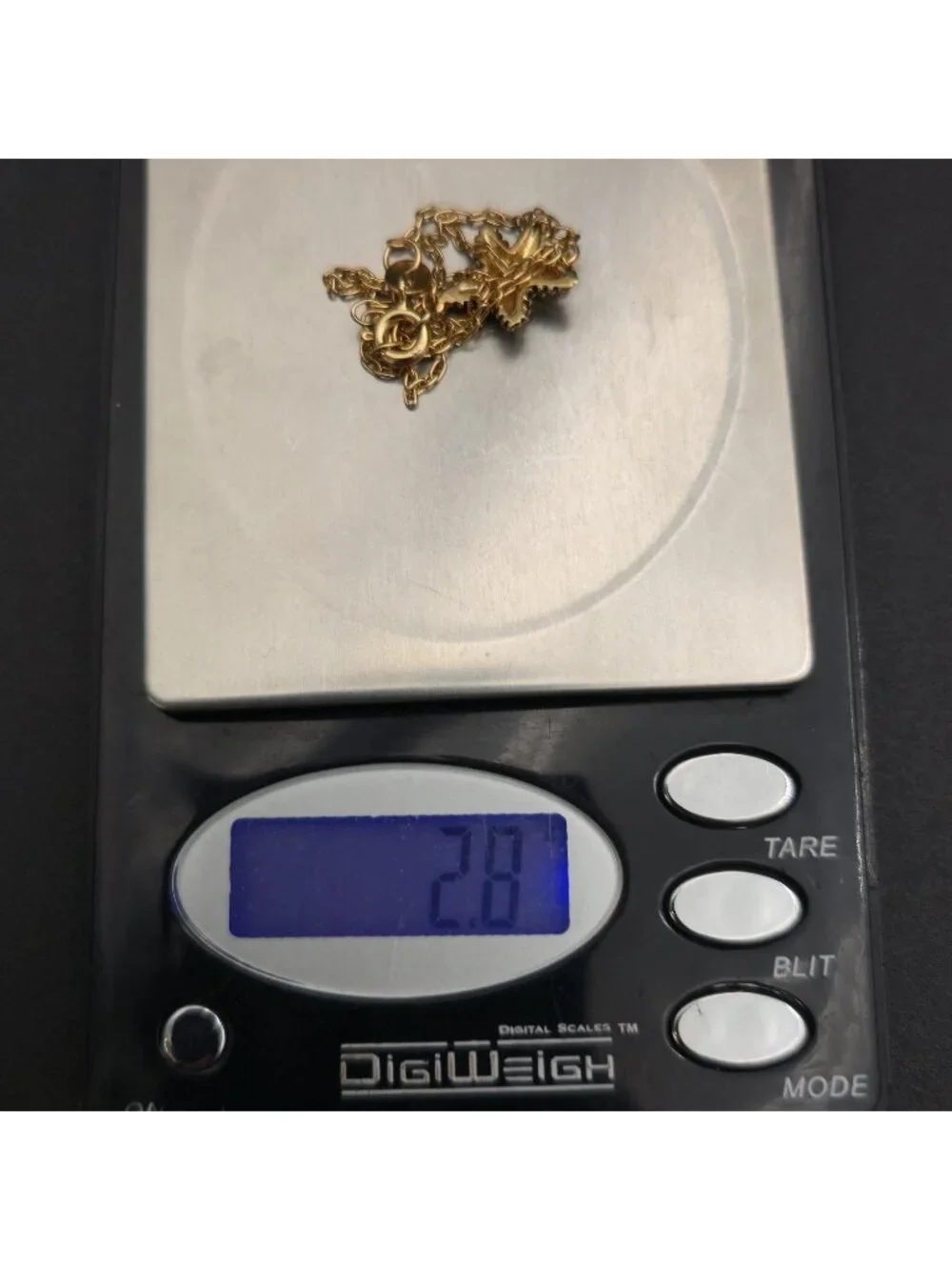 10 Inch Gold Over Sterling Silver Starfish Anklet Bracelet A8155